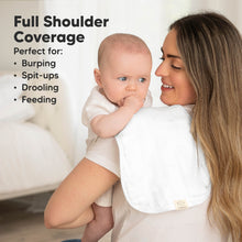 Load image into Gallery viewer, Softe Muslin Baby Burp Cloth (Soft White)