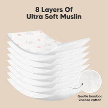 Load image into Gallery viewer, Softe Muslin Baby Burp Cloth (Sweet Charm)