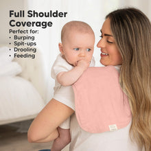 Load image into Gallery viewer, Softe Muslin Baby Burp Cloth (Mauve)