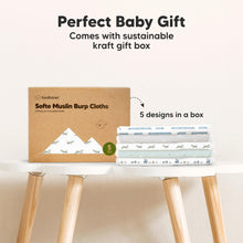 Load image into Gallery viewer, Softe Muslin Baby Burp Cloth (Vessels)