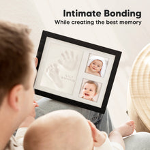 Load image into Gallery viewer, Baby Handprint & Footprint Keepsake Solo Frame (Onyx Black)