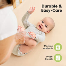 Load image into Gallery viewer, Soothe Fitted Crib Sheet (Pecan)