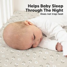 Load image into Gallery viewer, Soothe Fitted Crib Sheet (Daisies)