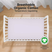 Load image into Gallery viewer, Soothe Fitted Crib Sheet (Thistle)