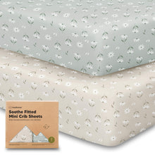 Load image into Gallery viewer, Soothe Fitted Mini Crib Sheet