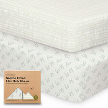 Load image into Gallery viewer, Soothe Fitted Mini Crib Sheet
