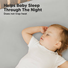 Load image into Gallery viewer, Soothe Fitted Mini Crib Sheet (Steel)