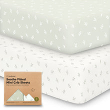 Load image into Gallery viewer, Soothe Fitted Mini Crib Sheet