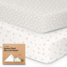 Load image into Gallery viewer, Soothe Fitted Mini Crib Sheet