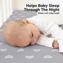 Load image into Gallery viewer, Soothe Fitted Crib Sheet (Rainbow)