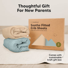 Load image into Gallery viewer, Soothe Fitted Crib Sheet (Toasty)