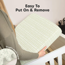 Load image into Gallery viewer, Soothe Fitted Crib Sheet (Fleur)