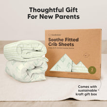 Load image into Gallery viewer, Soothe Fitted Crib Sheet (Fleur)