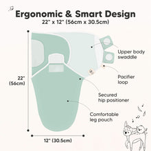 Load image into Gallery viewer, 3-Pack Soothe Swaddle Wraps (Sage)