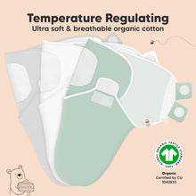 Load image into Gallery viewer, 3-Pack Soothe Swaddle Wraps (Sage)