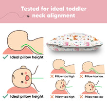 Load image into Gallery viewer, Toddler Pillow with Pillowcase (Forestland)