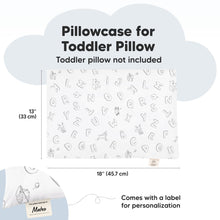 Load image into Gallery viewer, Printed Toddler Pillowcase 13X18" (ABC Land)