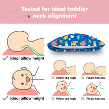 Load image into Gallery viewer, Toddler Pillow with Pillowcase (DinoWorld)