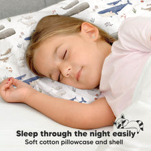 Load image into Gallery viewer, Toddler Pillow with Pillowcase (Marine)