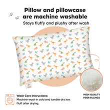 Load image into Gallery viewer, Toddler Pillow with Pillowcase (Roarsome)