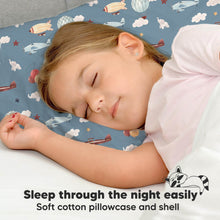 Load image into Gallery viewer, Toddler Pillow with Pillowcase (Up & Away)