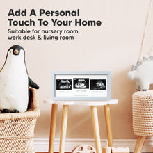Load image into Gallery viewer, Trio Baby Sonogram Frame (Mist Blue)
