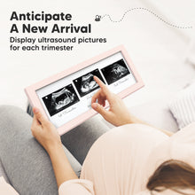 Load image into Gallery viewer, Trio Baby Sonogram Frame (Petal Pink)