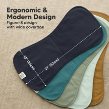 Load image into Gallery viewer, 5-Pack Urban Quin Burp Cloths (Eclipse)