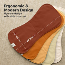 Load image into Gallery viewer, 5-Pack Urban Quin Burp Cloths (Sahara)