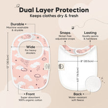 Load image into Gallery viewer, 8-Pack Urban Drool Bibs (Sweet Charm)