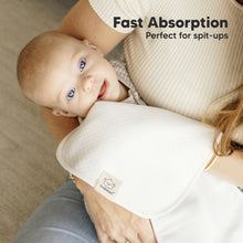 Load image into Gallery viewer, 5-Pack Urban Quin Burp Cloths (Soft White)