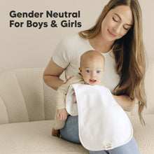 Load image into Gallery viewer, 5-Pack Urban Quin Burp Cloths (Soft White)