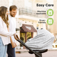 Load image into Gallery viewer, Warmzy Baby Car Seat Cover (Herringbone)