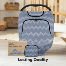 Load image into Gallery viewer, Warmzy Baby Car Seat Cover (Indigo)