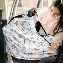 Load image into Gallery viewer, Warmzy Baby Car Seat Cover (Indigo)