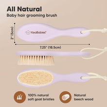 Load image into Gallery viewer, Baby Hair Brush (Thistle, Oval)