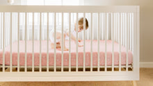 Load and play video in Gallery viewer, Soothe Fitted Crib Sheet (Pastel)