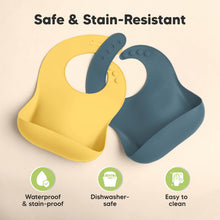 Load image into Gallery viewer, 2-Pack Prep Silicone Bibs (Valiant)