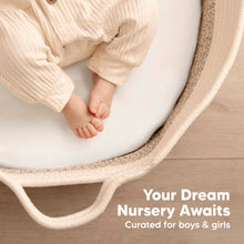 Load image into Gallery viewer, 2-Pack Soothe Fitted Bassinet Sheets (Soft White)