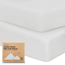 Load image into Gallery viewer, Soothe Fitted Mini Crib Sheet