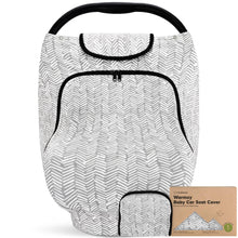 Load image into Gallery viewer, Warmzy Baby Car Seat Cover (Herringbone)