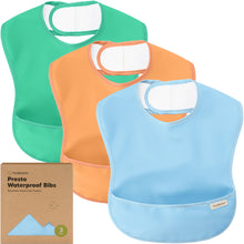 Load image into Gallery viewer, 3-Pack Presto Waterproof Bibs
