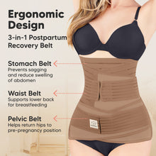 Load image into Gallery viewer, Revive 3-in-1 Postpartum Recovery Support Belt (Warm Tan)
