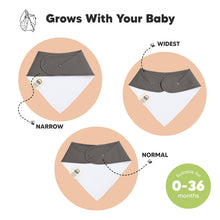 Load image into Gallery viewer, 8-Pack Organic Bandana Bibs (Thunder)