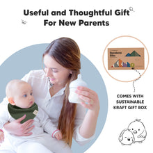 Load image into Gallery viewer, 8-Pack Organic Bandana Bibs (Thunder)