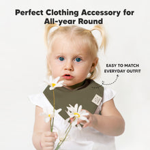 Load image into Gallery viewer, 8-Pack Organic Bandana Bibs (Thunder)