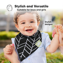 Load image into Gallery viewer, 8-Pack Organic Bandana Bibs (Baby Boss)