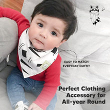 Load image into Gallery viewer, 8-Pack Organic Bandana Bibs (Baby Boss)