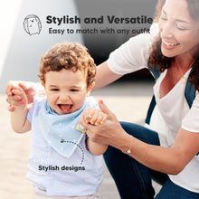 Load image into Gallery viewer, 8-Pack Organic Bandana Bibs (Constellation)