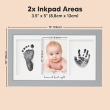 Load image into Gallery viewer, Duo Clean Touch Inkless Hand & Footprint Frame Kit (Cloud Gray)